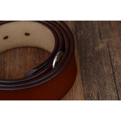 Pasek męski COWATHER skóra naturalna brąz 3 rozmiary